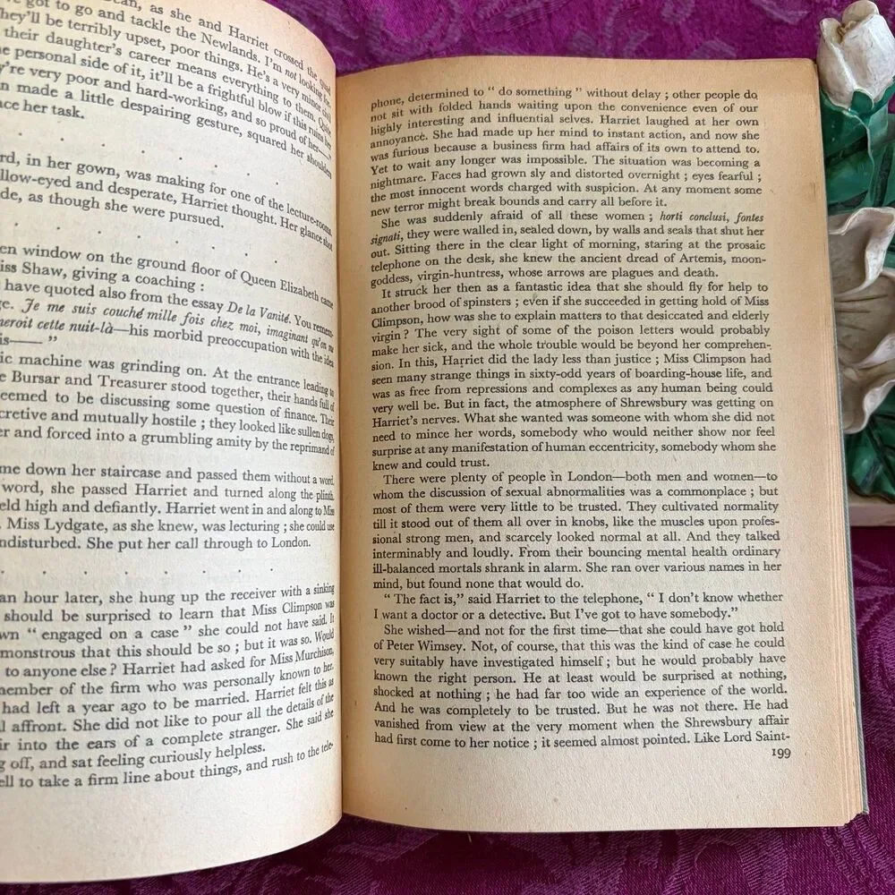 1949 Gaudy Night by Dorothy L. Sayers, Vintage Book, British Mystery